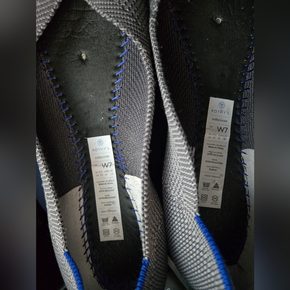 Rothy's Gray and Red Flats - Picture 4 of 6